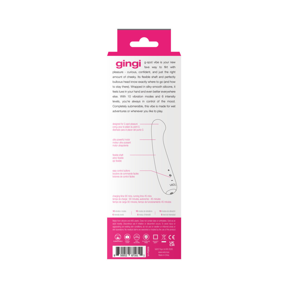 VEDO - GINGI RECHARGEABLE G-SPOT VIBRATOR