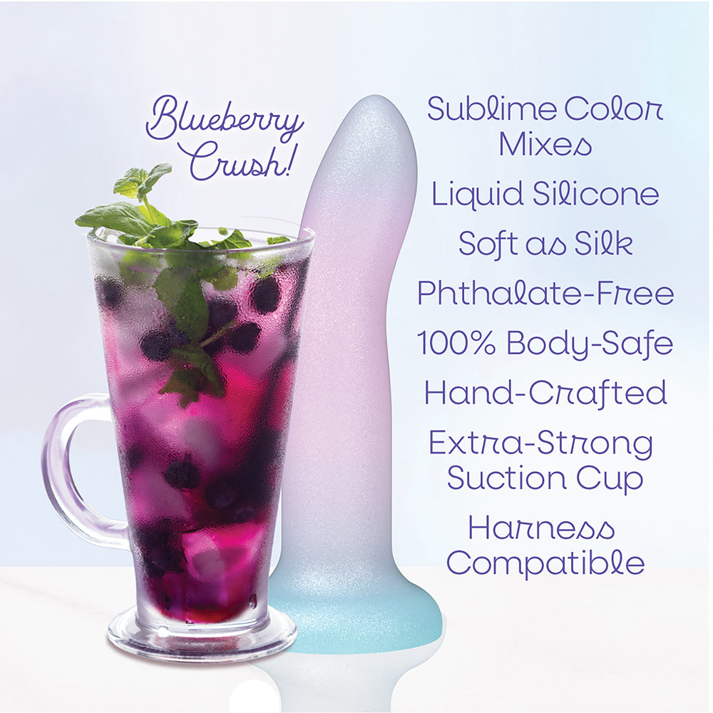 ICON BRANDS - MIXERS DILDO DE SILICONE 8 POL. BLUEBERRY CRUSH