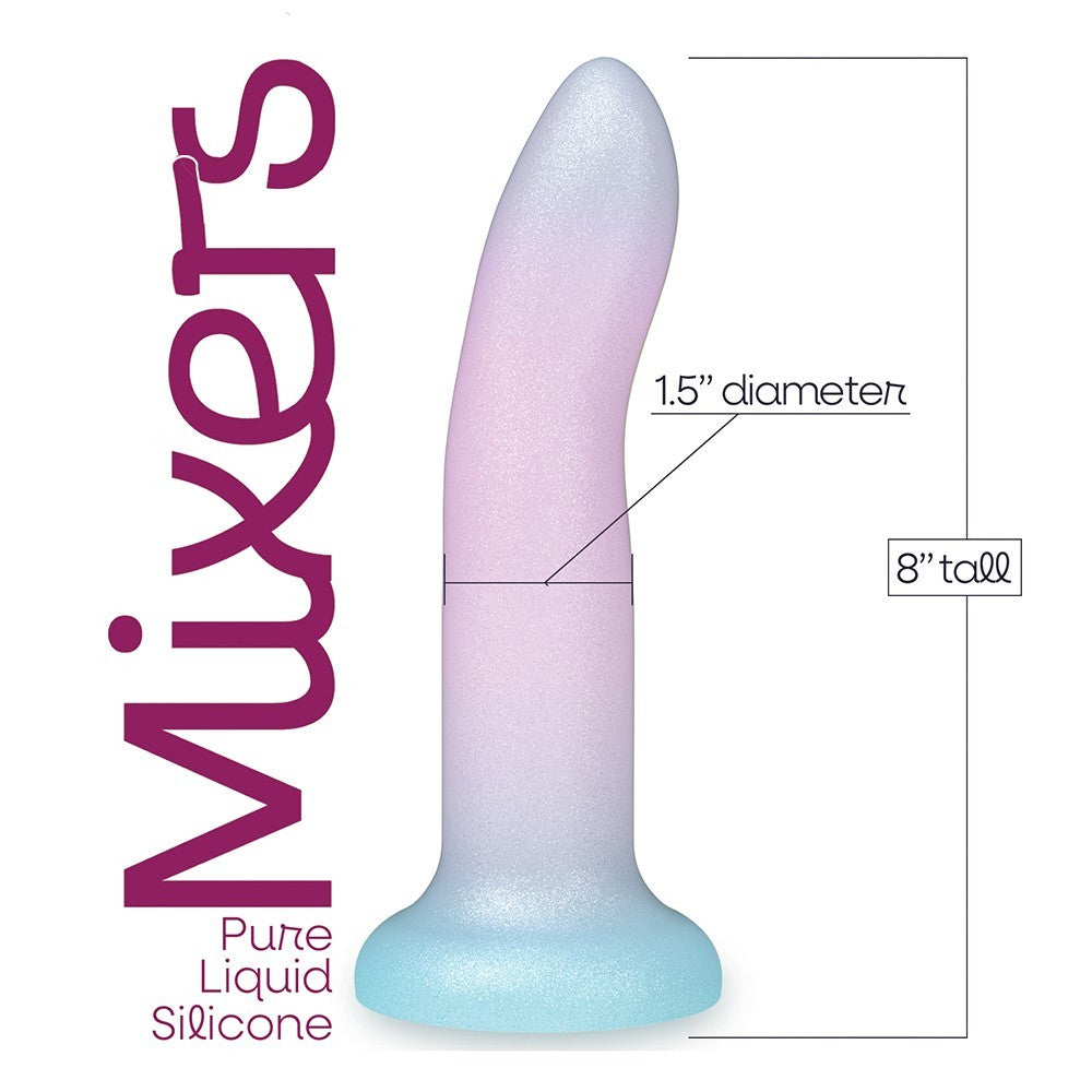 ICON BRANDS - MIXERS DILDO DE SILICONE 8 POL. BLUEBERRY CRUSH