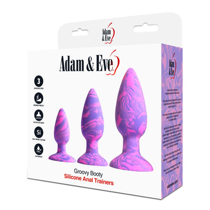 ADAM & EVE - CONJUNTO DE TREINADOR ANAL EM SILICONE GROOVY BOOTY