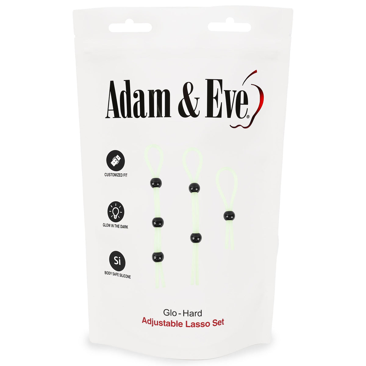 ADAM & EVE - GLO-HARD ADJUSTABLE LASSO SET