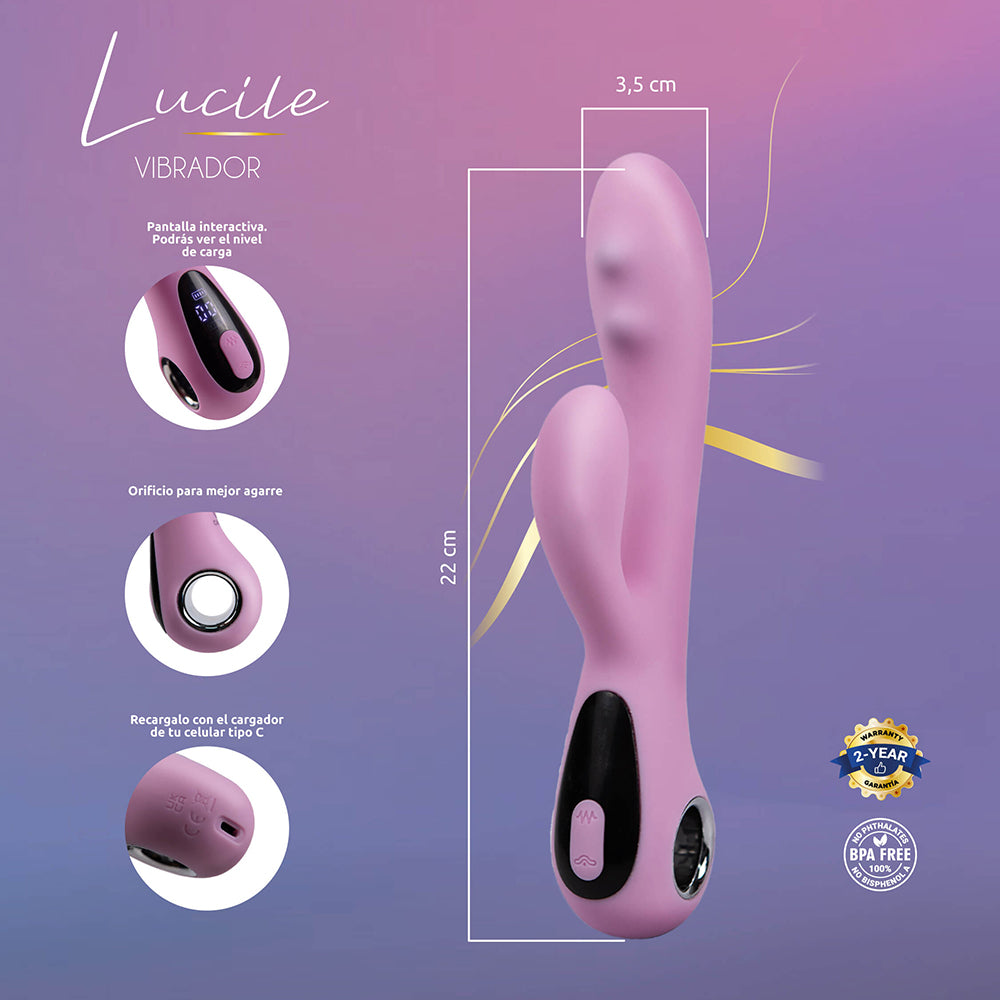 CAMTOYZ - LUCILE USB-C RECHARGEABLE RABBIT VIBRATOR