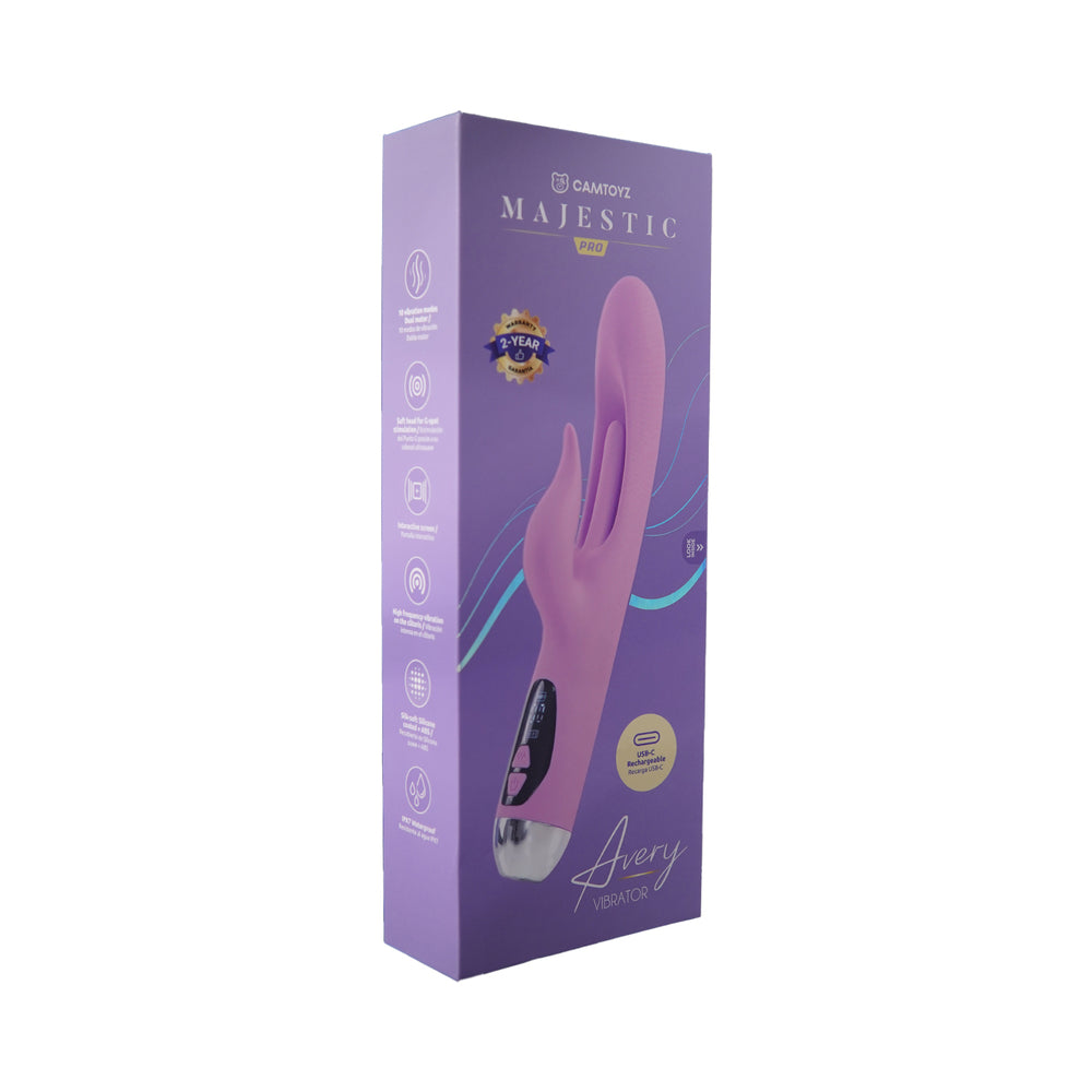 CAMTOYZ - AVERY USB-C RECHARGEABLE RABBIT VIBRATOR