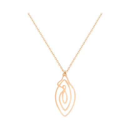 BIIRD - VULVII VULVA NECKLACE ROSE GOLD