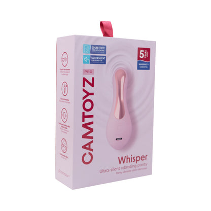 CAMTOYZ - PRO WHISPER CUECA VIBRATÓRIA ULTRA-SILENCIOSA COM APLICAÇÃO