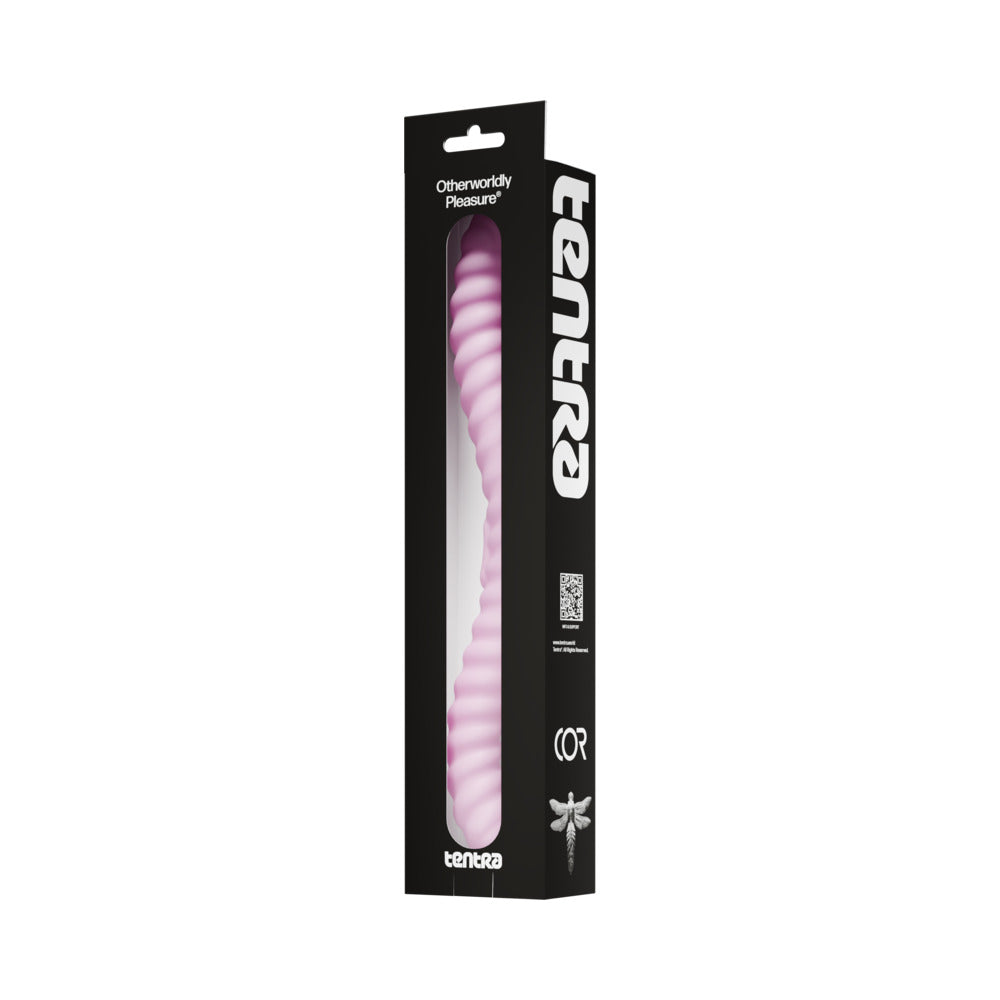 TENTRA - COR UNICORN HORN DILDO VIBRANTE DE PONTA DUPLA ROSA