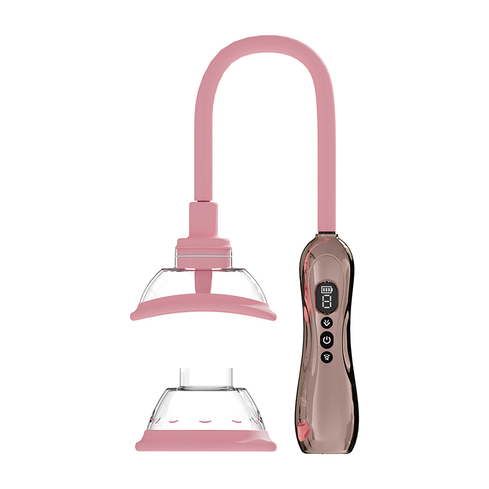 SHOTS - BOMBA AUTOMÁTICA RECARREGÁVEL PARA VULVA E MAMA COM ESTIMULADOR DE LÍNGUA