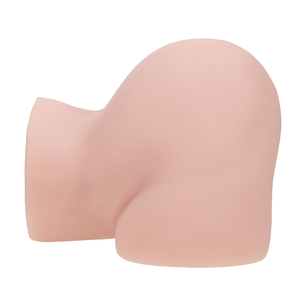SHOTS - XKIN BODYFORMS VIVICA LENORE DUAL ENTRY VIBRATING MASTURBATOR BEGE