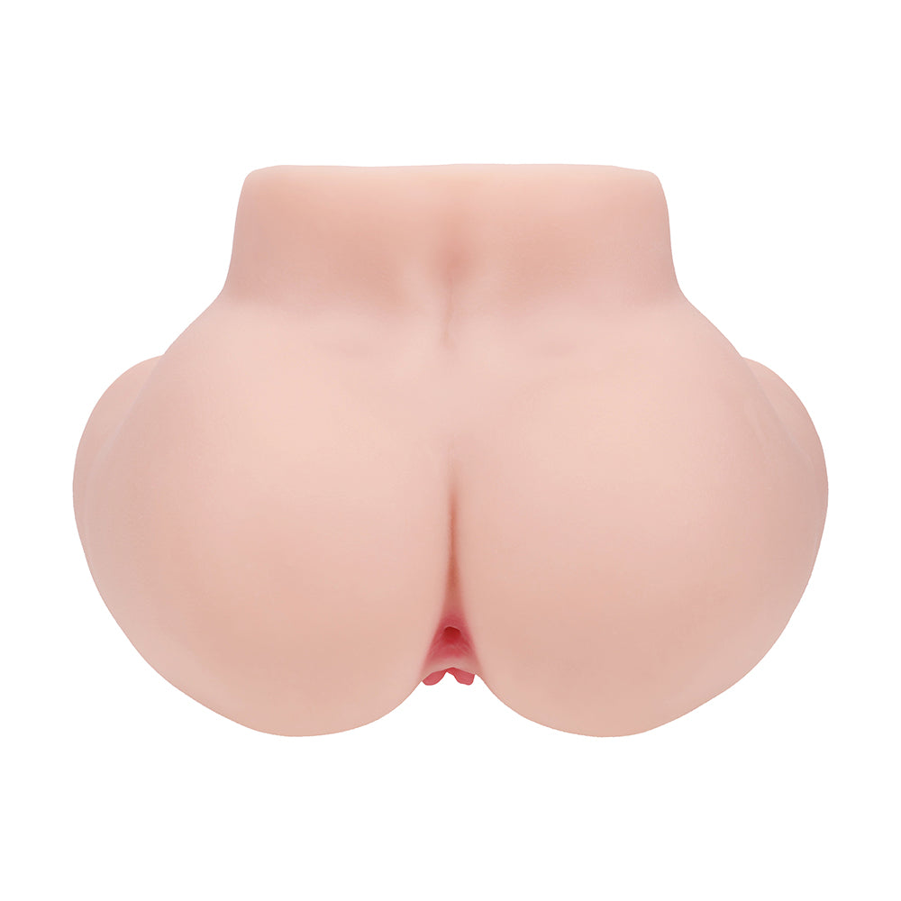 SHOTS - XKIN BODYFORMS VIVICA LENORE DUAL ENTRY VIBRATING MASTURBATOR BEGE
