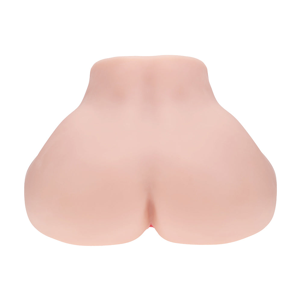 SHOTS - XKIN BODYFORMS VERA DAWN DUAL ENTRY VIBRATING MASTURBATOR BEIGE