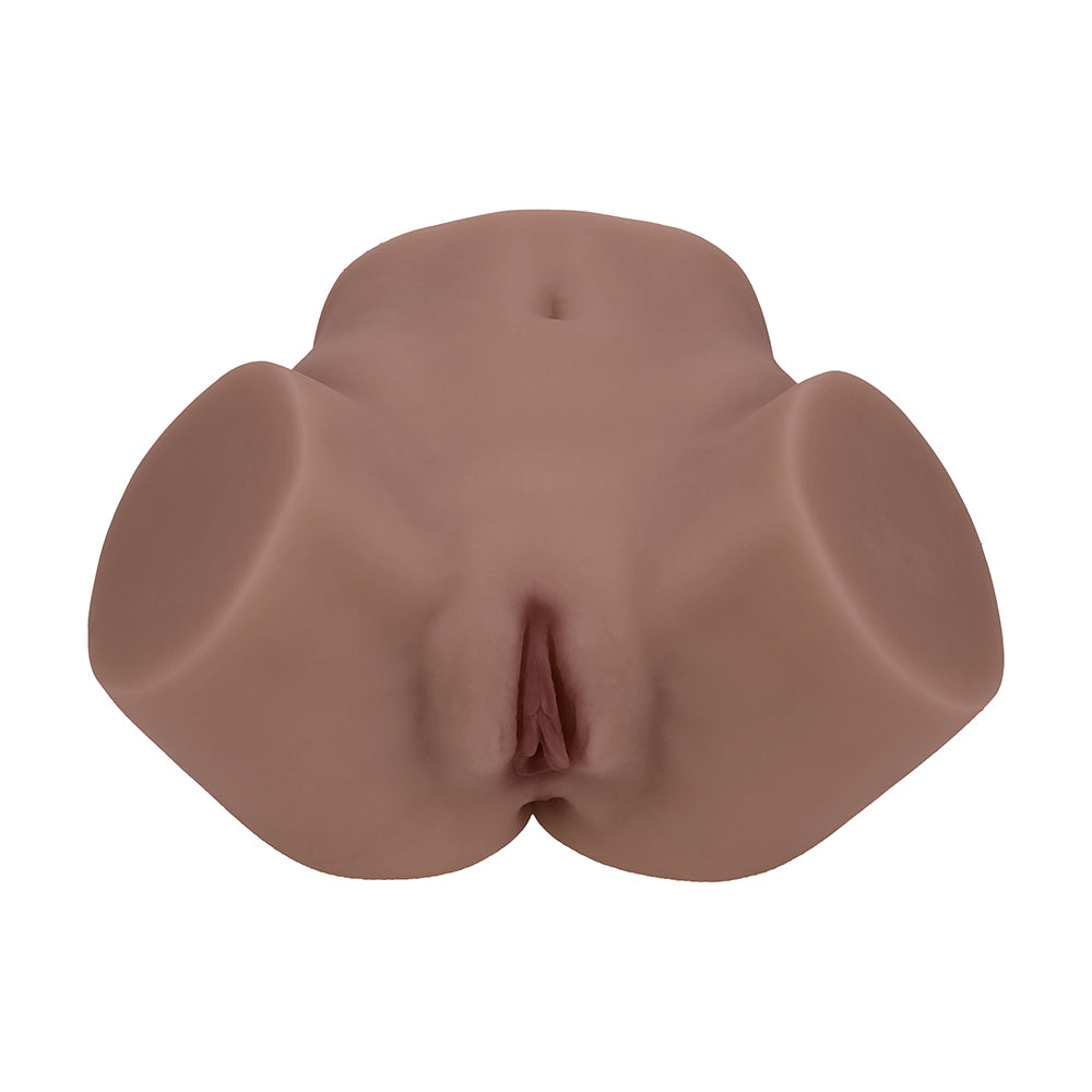 SHOTS - XKIN BODYFORMS LAYLA LOVE MASTURBADOR VIBRANTE DE DUPLA ENTRADA CASTANHO