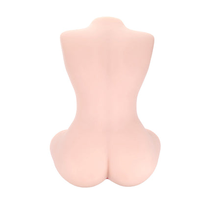 SHOTS - XKIN BODYFORMS AVA MONROE MASTURBADOR VIBRANTE DE DUPLA ENTRADA COM MANGA INTERCAMBIÁVEL BEGE