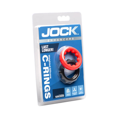 CURVE NOVELTIES - CONJUNTO DE ANEIS PENIANOS C-RING DE SILICONE COM PESO PARA REALCE JOCK