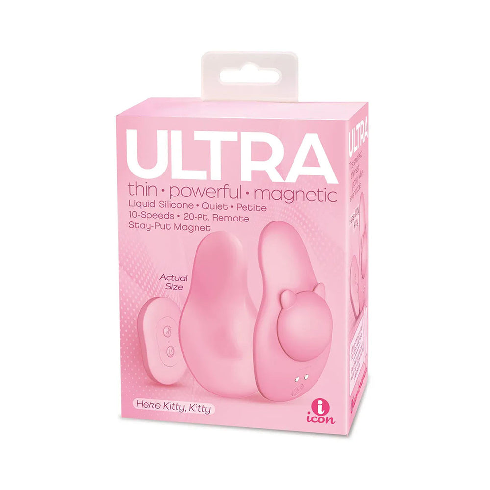 ICON BRANDS - VIBRADOR PANTY ULTRA KITTY, KITTY PINK