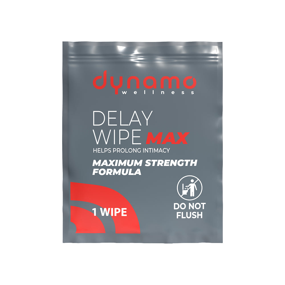 DYNAMO WELLNESS - MAXIMUM STRENGTH DELAY WIPE 7.5% - 36 PACK
