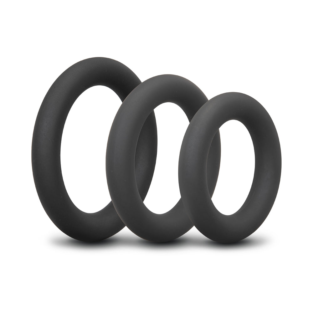 B-VIBE - SNUG RING SWOLE 3-PACK SNUG FIT THICK SILICONE C-RING