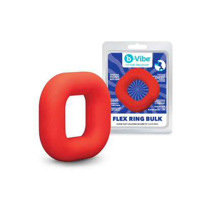 B-VIBE - FLEX RING BULK SILICONE C-RING VERMELHO