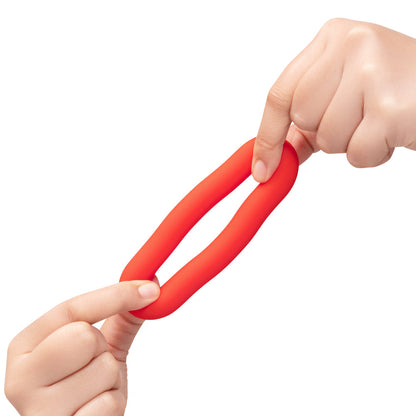 B-VIBE - FLEX RING BULK SILICONE C-RING VERMELHO