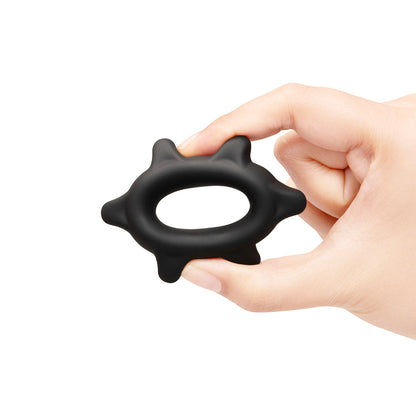 B-VIBE - ANEL PENIANO EM SILICONE COM ESPIGÕES FLEX RING