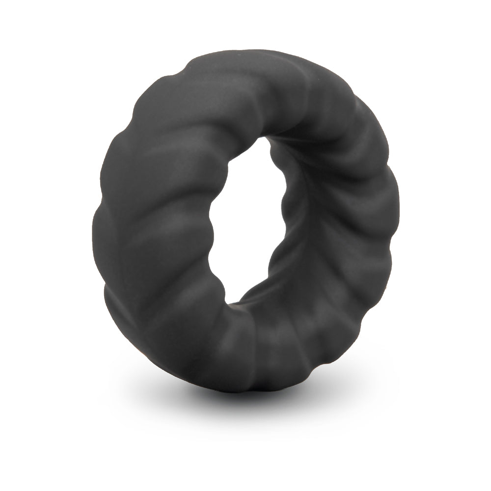B-VIBE - ANEL PENIANO EM SILICONE COM TEXTURA FLEX RING