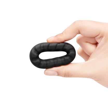 B-VIBE - ANEL PENIANO EM SILICONE COM TEXTURA FLEX RING