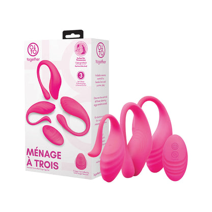 TOGETHER TOY - MENAGE A TROIS REMOTE-CONTROLLED ORGY EGG SET