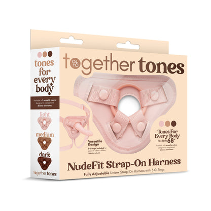 TOGETHER TOY - TOGETHER TONES NUDEFIT STRAP-ON HARNESS LIGHT