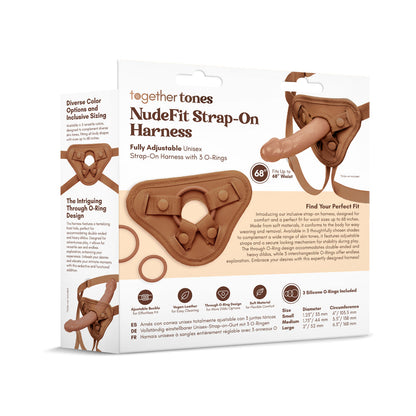 TOGETHER TOY - ARNÊS STRAP-ON TOGETHER TONES NUDEFIT MÉDIO