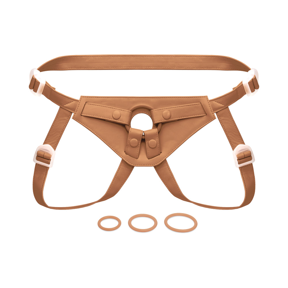TOGETHER TOY - TOGETHER TONES NUDEFIT FLEXCURV STRAP-ON HARNESS MEDIUM