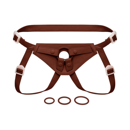 TOGETHER TOY - TOGETHER TONES NUDEFIT FLEXCURV STRAP-ON HARNESS DARK