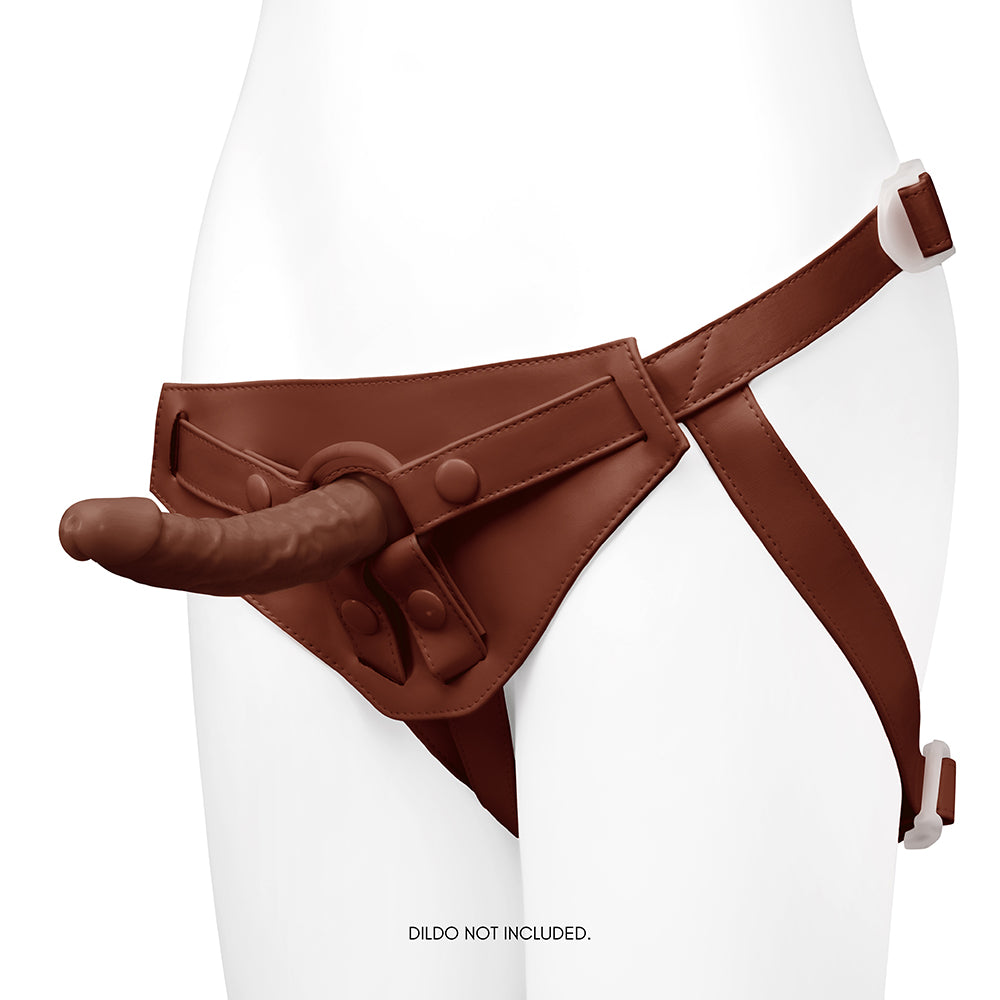 TOGETHER TOY - TOGETHER TONES NUDEFIT FLEXCURV STRAP-ON HARNESS DARK