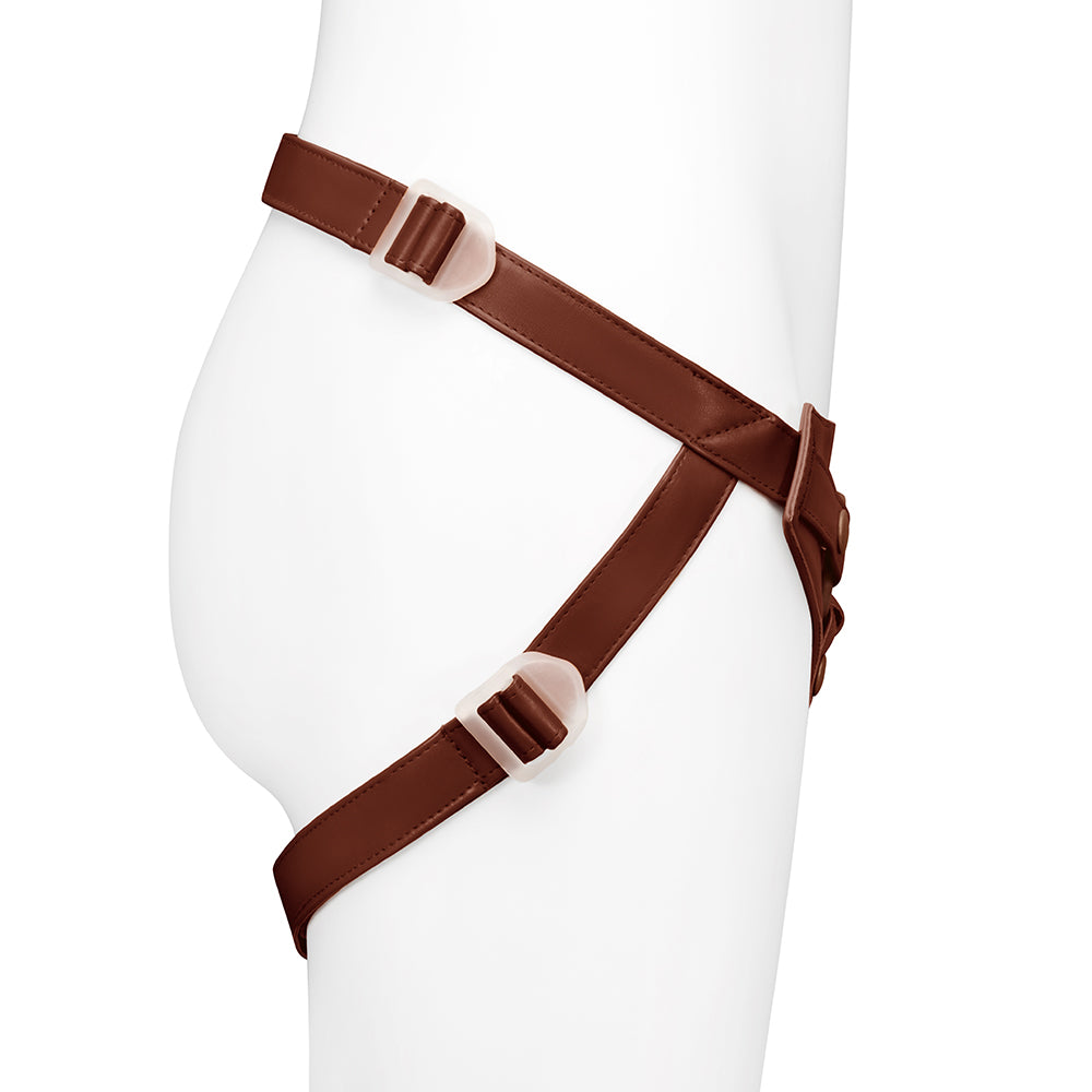 TOGETHER TOY - TOGETHER TONES NUDEFIT FLEXCURV STRAP-ON HARNESS DARK
