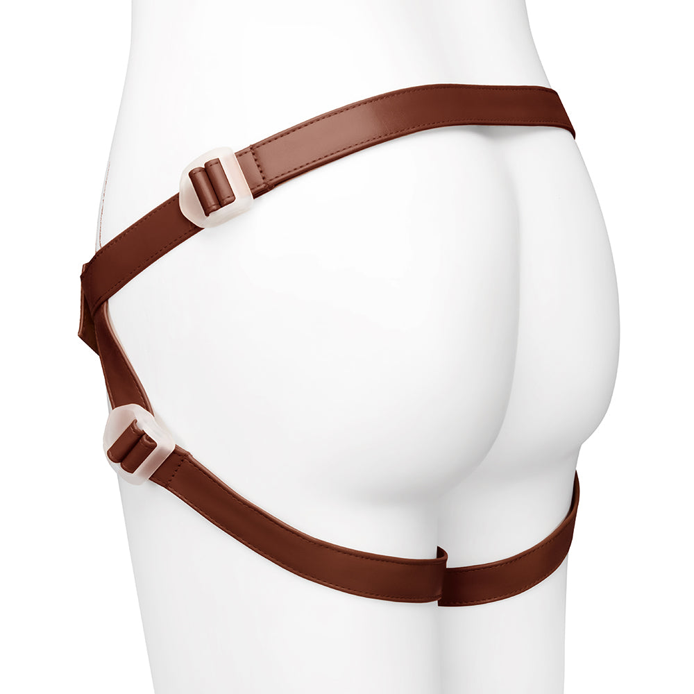 TOGETHER TOY - TOGETHER TONES NUDEFIT FLEXCURV STRAP-ON HARNESS DARK
