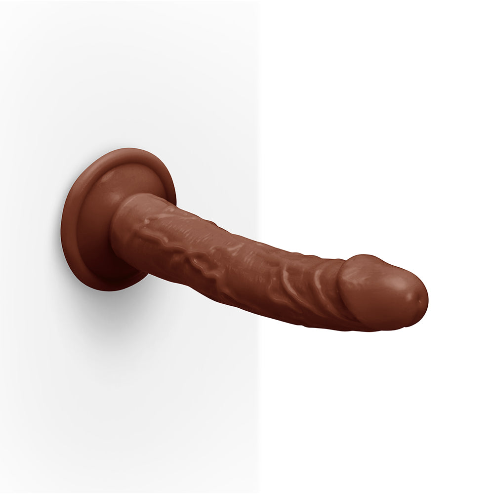 TOGETHER TOY - TOGETHER TONES 6.75 IN. REALISTIC DILDO DARK