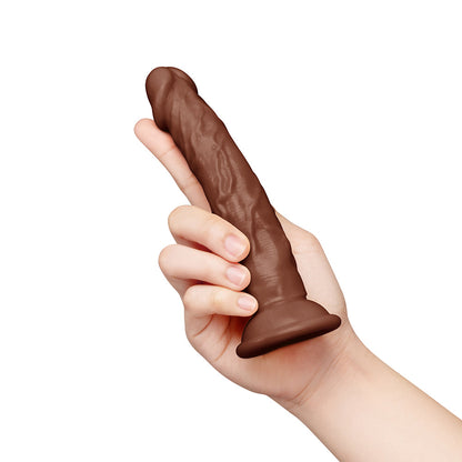 TOGETHER TOY - TOGETHER TONES 6.75 IN. REALISTIC DILDO DARK
