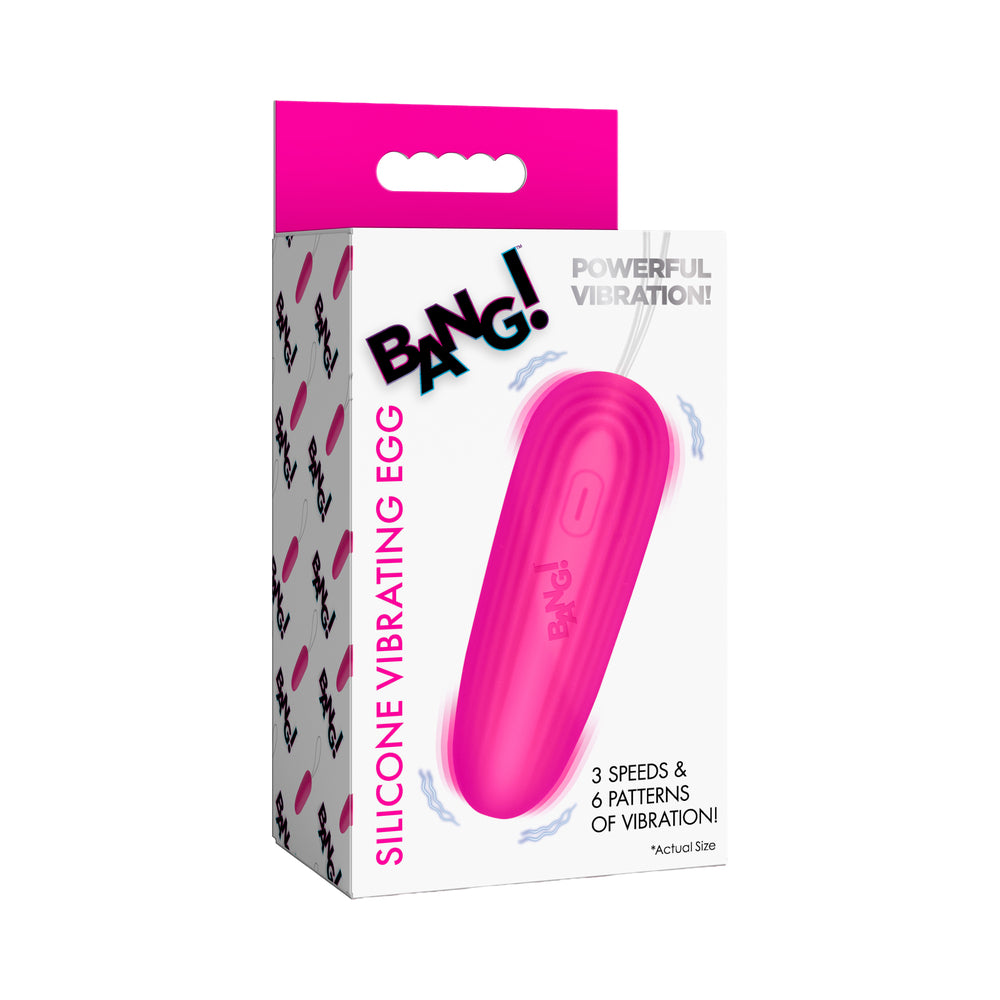 XR BRANDS - OVO VIBRATÓRIO EM SILICONE BANG! COR-DE-ROSA