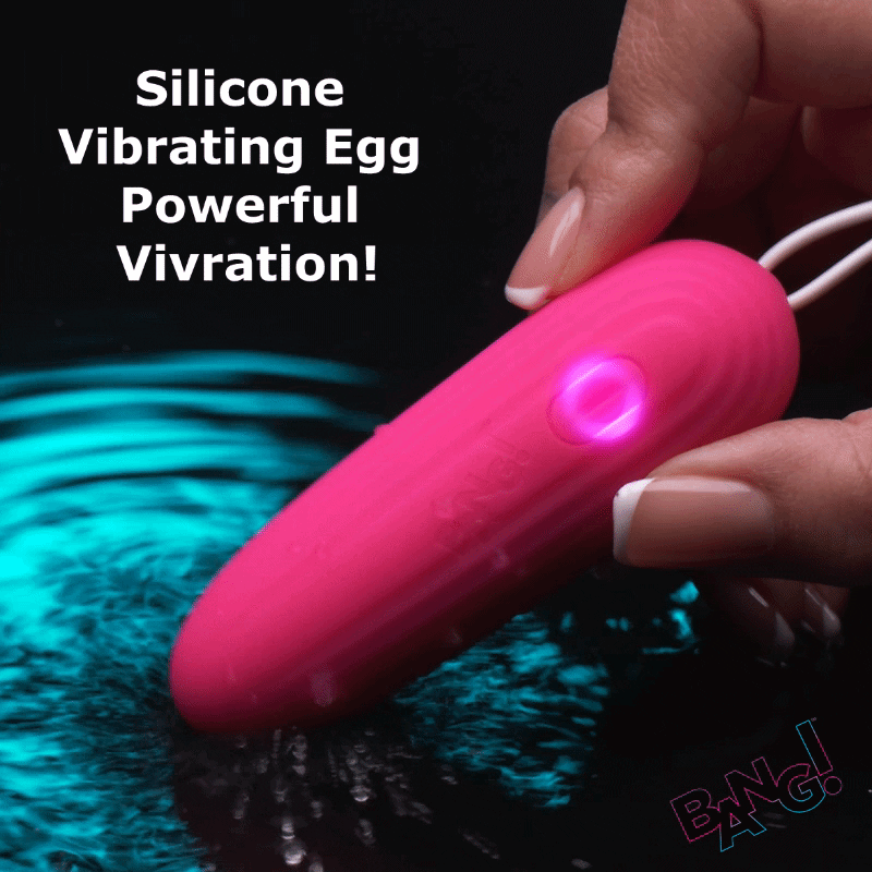 XR BRANDS - OVO VIBRATÓRIO EM SILICONE BANG! COR-DE-ROSA