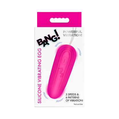 XR BRANDS - OVO VIBRATÓRIO EM SILICONE BANG! COR-DE-ROSA