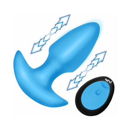 XR BRANDS - BANG! BUTT PLUG DE SILICONE COM VIBRAÇÃO E MOVIMENTO DE THRUSTING