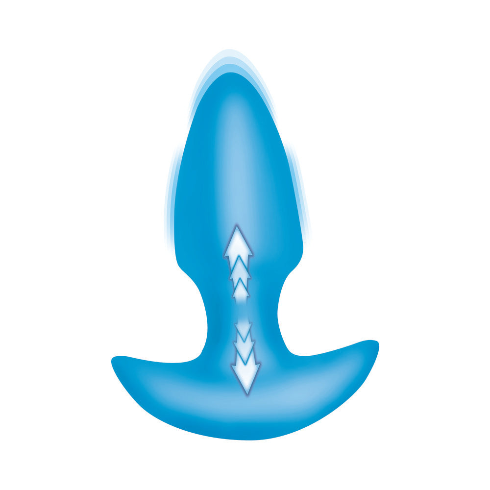 XR BRANDS - BANG! BUTT PLUG DE SILICONE COM VIBRAÇÃO E MOVIMENTO DE THRUSTING