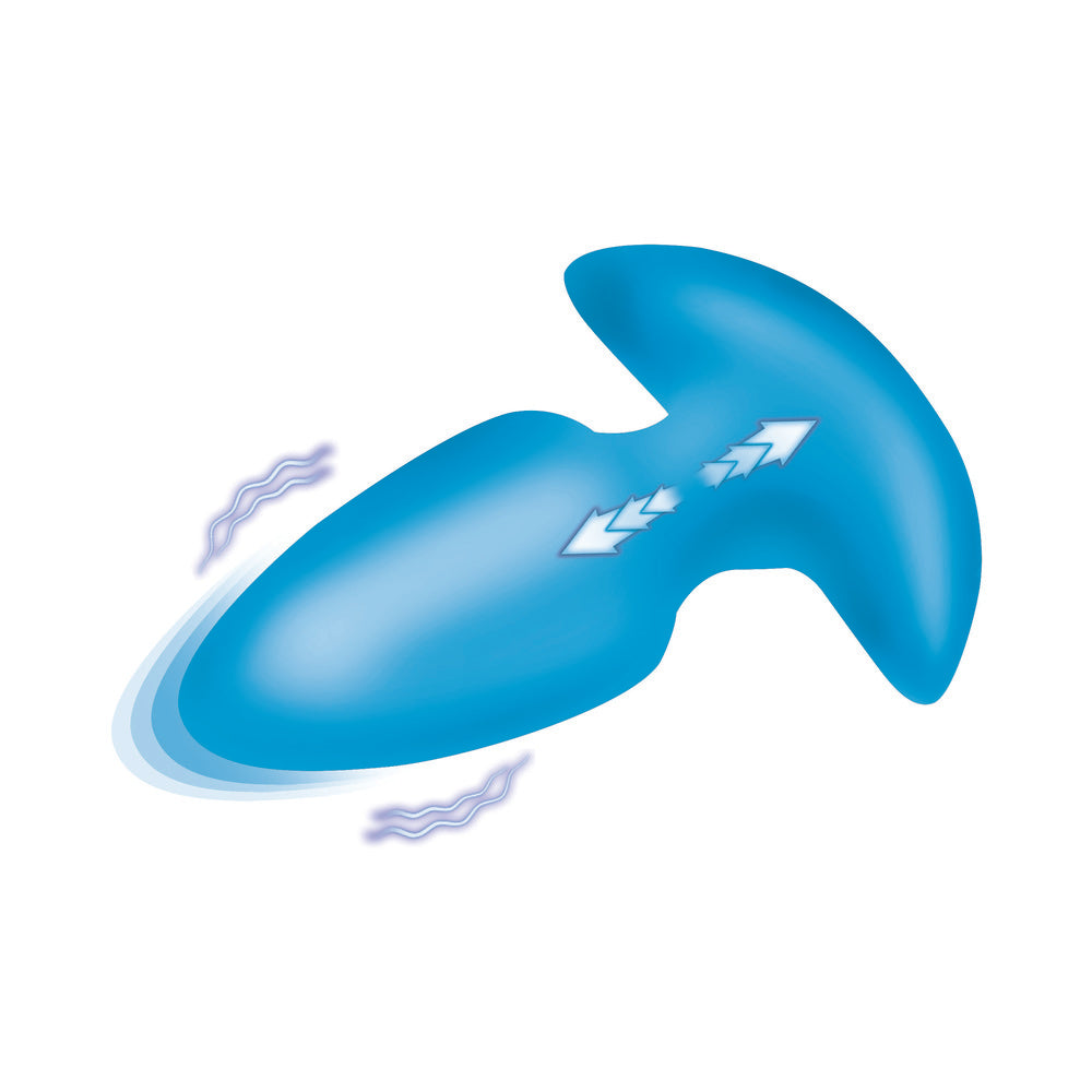 XR BRANDS - BANG! BUTT PLUG DE SILICONE COM VIBRAÇÃO E MOVIMENTO DE THRUSTING