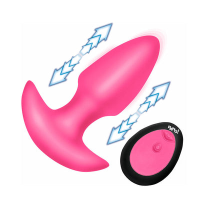 XR BRANDS - BANG! BUTT PLUG DE SILICONE COM VIBRAÇÃO E MOVIMENTO DE THRUSTING
