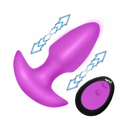 XR BRANDS - BANG! BUTT PLUG DE SILICONE COM VIBRAÇÃO E MOVIMENTO DE THRUSTING