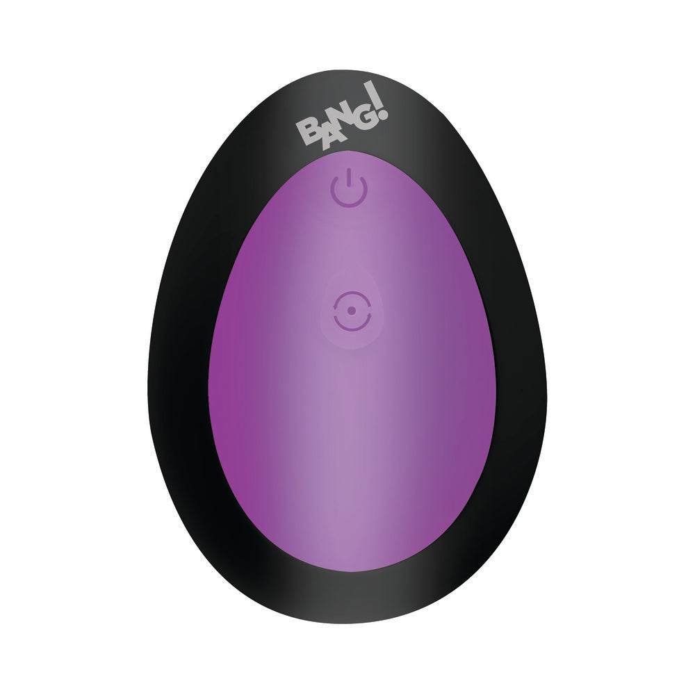 XR BRANDS - BANG! BUTT PLUG DE SILICONE COM VIBRAÇÃO E MOVIMENTO DE THRUSTING