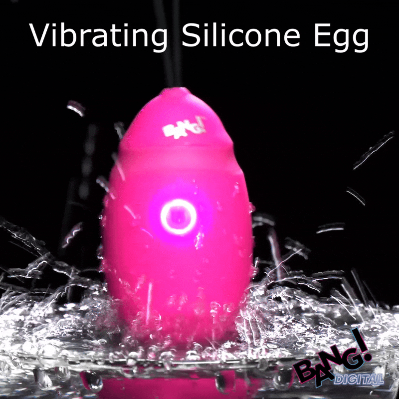 XR BRANDS - BANG! OVO VIBRATÓRIO EM SILICONE COM COMANDO DIGITAL
