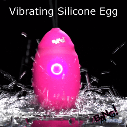 XR BRANDS - BANG! OVO VIBRATÓRIO EM SILICONE COM COMANDO DIGITAL