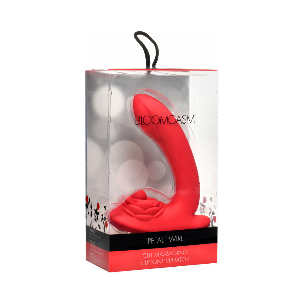 XR BRANDS - BLOOMGASM PETAL TWIRL CLITORAL MASSAGING SILICONE VIBRATOR