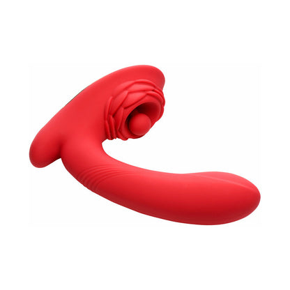 XR BRANDS - BLOOMGASM PETAL TWIRL CLITORAL MASSAGING SILICONE VIBRATOR