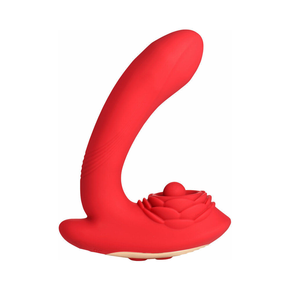XR BRANDS - BLOOMGASM PETAL TWIRL CLITORAL MASSAGING SILICONE VIBRATOR