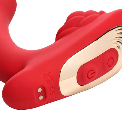 XR BRANDS - BLOOMGASM PETAL TWIRL CLITORAL MASSAGING SILICONE VIBRATOR